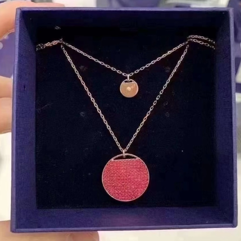 Swarovski Ginger Pendant pink necklace
